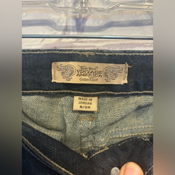 Vintage America short Blue Bootcut Jeans Size 8/29 - Picture 5 of 7